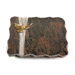 Grabplatte Barap Strikt Taube (Bronze)