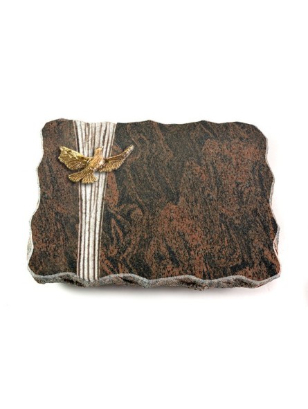 Grabplatte Barap Strikt Taube (Bronze)