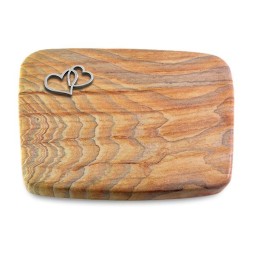 Grabkissen Linea/Rainbow Herzen (Alu)