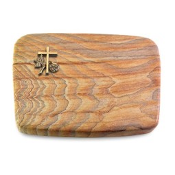 Grabkissen Linea/Rainbow Kreuz 1 (Bronze)