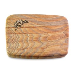 Grabkissen Linea/Rainbow Rose 1 (Bronze)