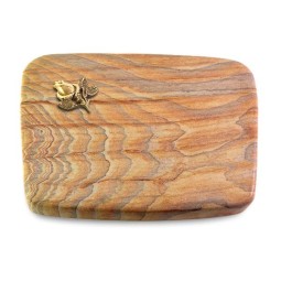 Grabkissen Linea/Rainbow Rose 3 (Bronze)