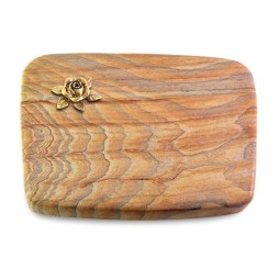 Grabkissen Linea/Rainbow Rose 4 (Bronze)