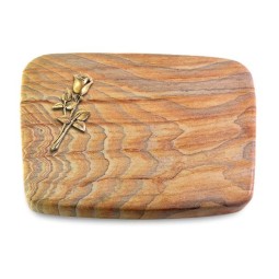 Grabkissen Linea/Rainbow Rose 8 (Bronze)