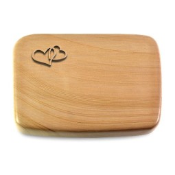 Grabkissen Linea/Woodland Herzen (Bronze)