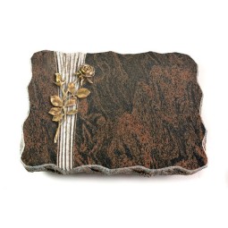 Grabplatte Barap Strikt Rose 13 (Bronze)