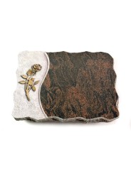 Grabplatte Barap Wave Rose 6 (Bronze)
