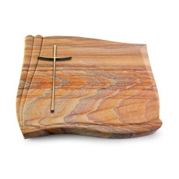 Grabkissen Memory/Rainbow Kreuz 2 (Bronze)