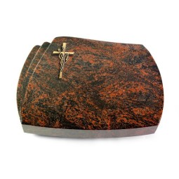 Grabkissen Paris/Aruba Kreuz/Ähren (Bronze)