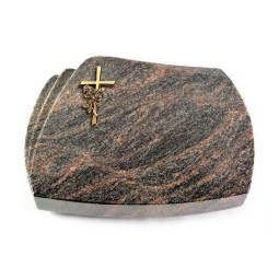 Grabkissen Paris/Himalaya Kreuz/Rose (Bronze)