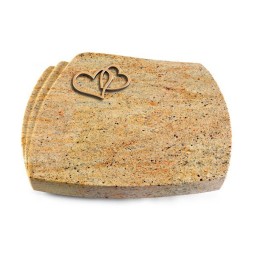 Grabkissen Paris/Kashmir Herzen (Bronze)