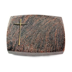 Grabkissen Roma/Himalaya Kreuz 2 (Bronze)