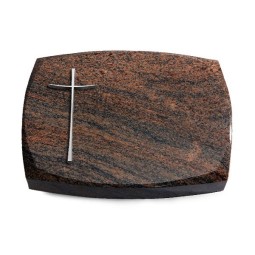 Grabkissen Roma/Multicolor-Rot Kreuz 2 (Alu)