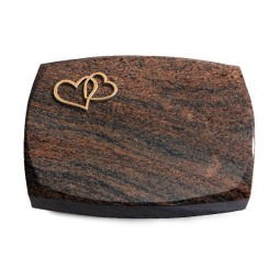 Grabkissen Roma/Multicolor-Rot Herzen (Bronze)