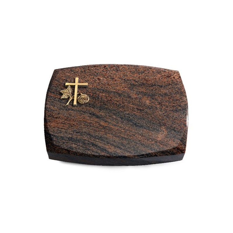 Grabkissen Roma/Multicolor-Rot Kreuz 1 (Bronze)