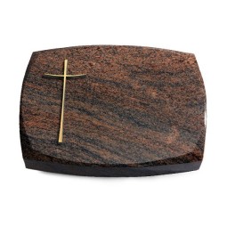 Grabkissen Roma/Multicolor-Rot Kreuz 2 (Bronze)