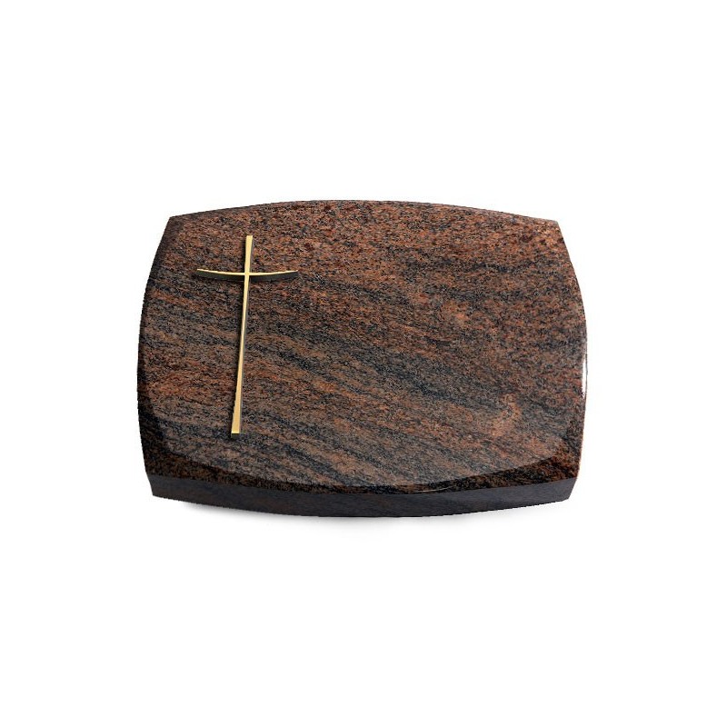 Grabkissen Roma/Multicolor-Rot Kreuz 2 (Bronze)