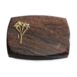 Grabkissen Roma/Multicolor-Rot Lilie (Bronze)