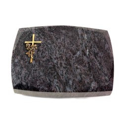 Grabkissen Roma/Orion Kreuz/Rose (Bronze)