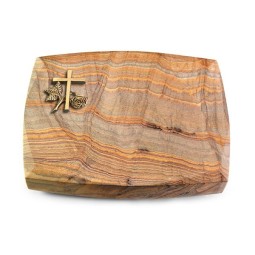 Grabkissen Roma/Rainbow Kreuz 1 (Bronze)