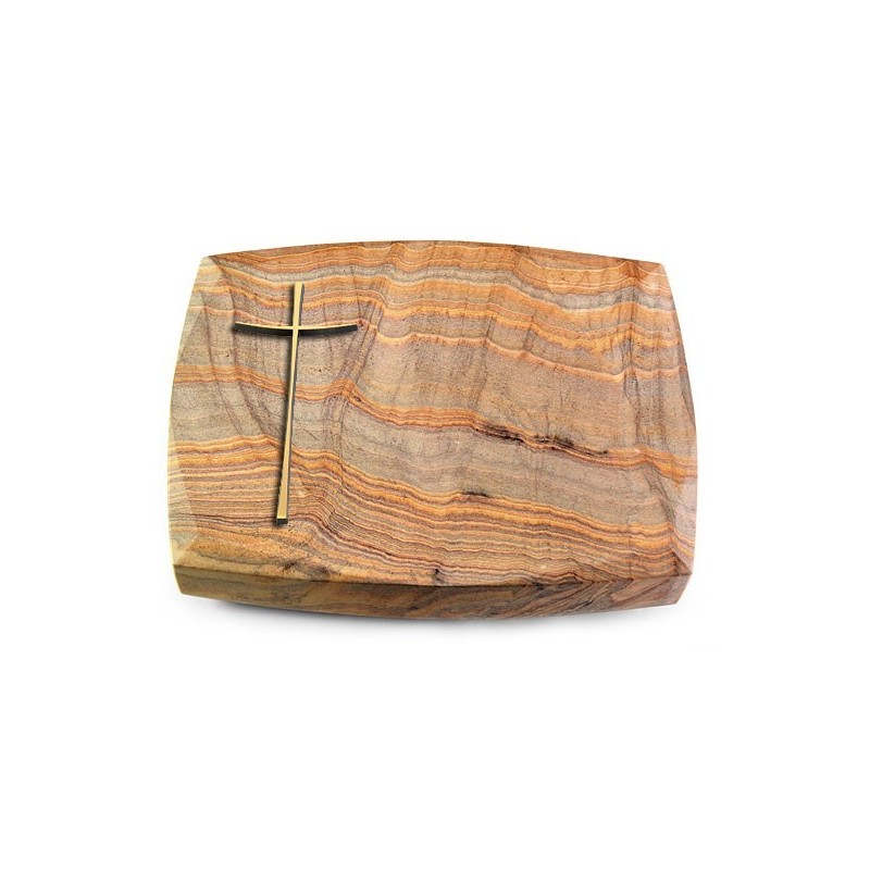 Grabkissen Roma/Rainbow Kreuz 2 (Bronze)