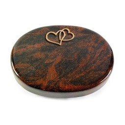 Grabkissen Rondo/Aruba Herzen (Bronze)