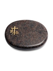 Grabkissen Rondo/Himalaya Kreuz 1 (Bronze)