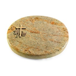 Grabkissen Rondo/Kashmir Kreuz 1 (Bronze)