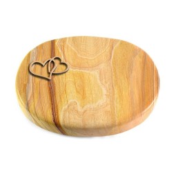 Grabkissen Rondo/Rainbow Herzen (Bronze)