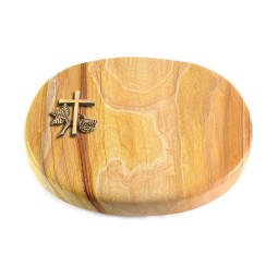 Grabkissen Rondo/Rainbow Kreuz 1 (Bronze)