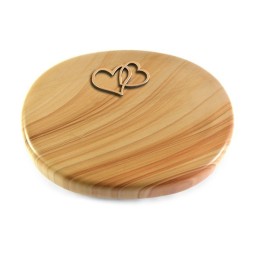 Grabkissen Rondo/Woodland Herzen (Bronze)