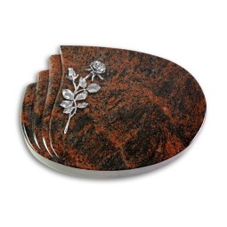 Grabkissen Waves/Aruba Rose 13 (Alu)