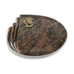 Grabkissen Waves/Himalaya Baum 1 (Bronze)