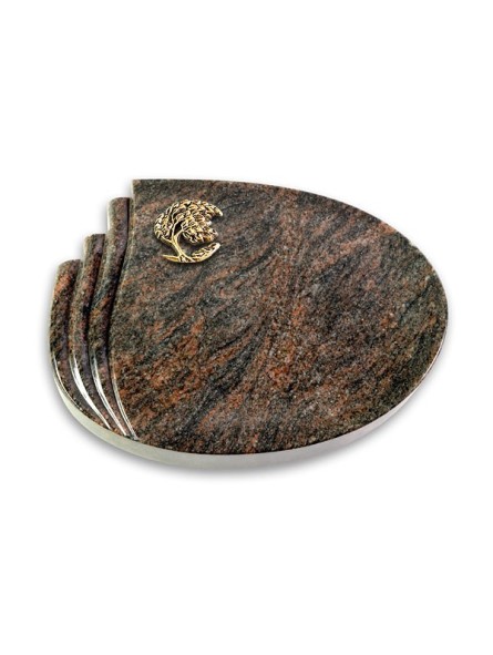 Grabkissen Waves/Himalaya Baum 1 (Bronze)