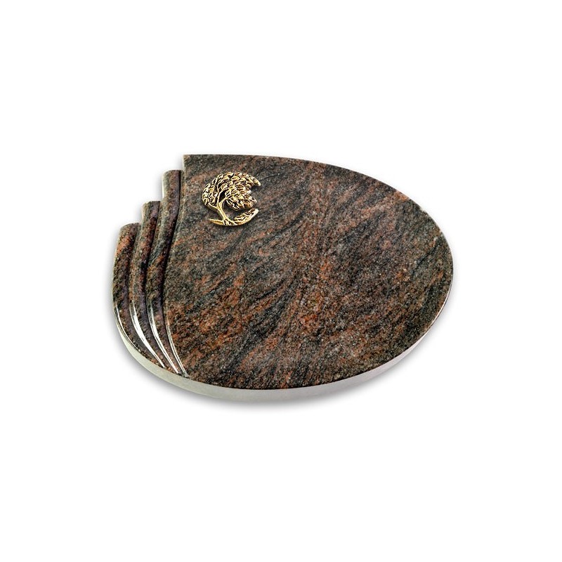 Grabkissen Waves/Himalaya Baum 1 (Bronze)