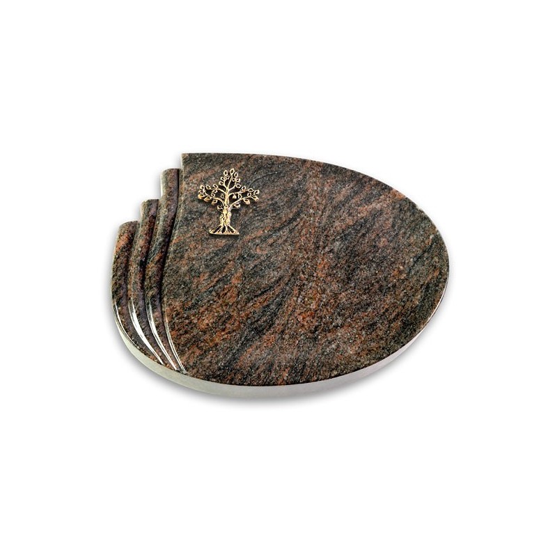 Grabkissen Waves/Himalaya Baum 2 (Bronze)