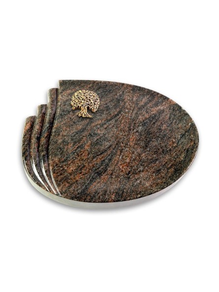 Grabkissen Waves/Himalaya Baum 3 (Bronze)