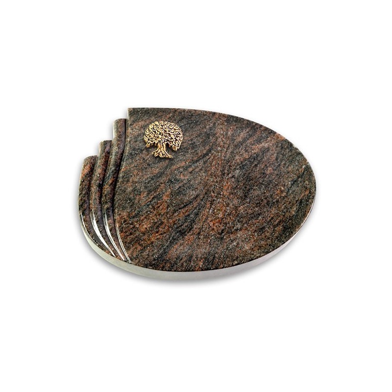 Grabkissen Waves/Himalaya Baum 3 (Bronze)