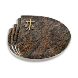 Grabkissen Waves/Himalaya Kreuz 1 (Bronze)