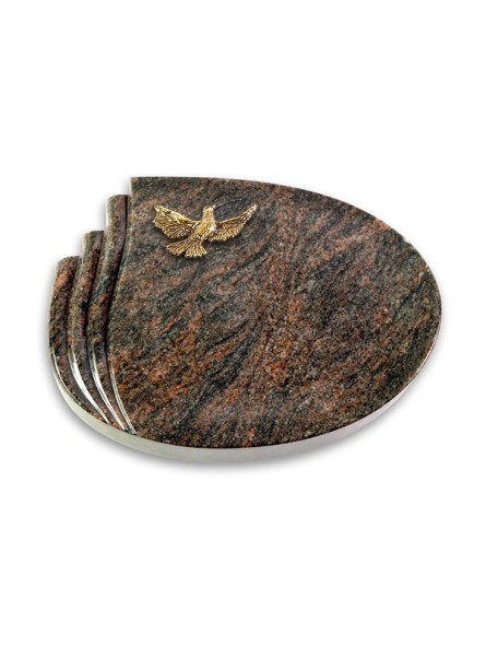 Grabkissen Waves/Himalaya Taube (Bronze)