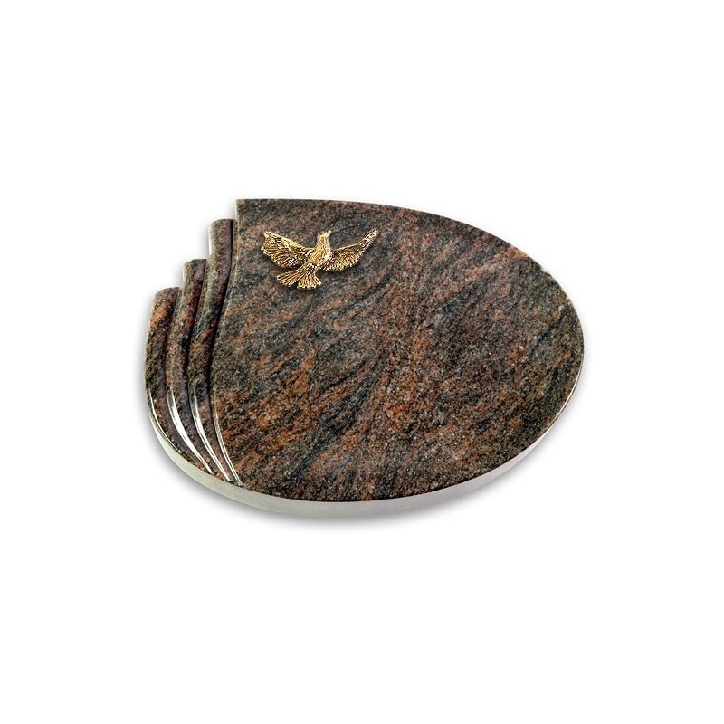 Grabkissen Waves/Himalaya Taube (Bronze)