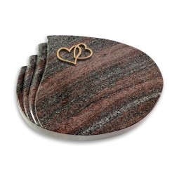 Grabkissen Waves/Paradiso Herzen (Bronze)