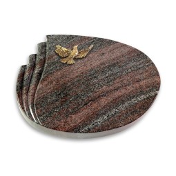 Grabkissen Waves/Paradiso Taube (Bronze)