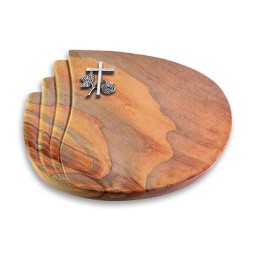 Grabkissen Waves/Rainbow Kreuz 1 (Alu)