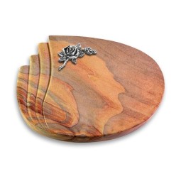 Grabkissen Waves/Rainbow Rose 1 (Alu)