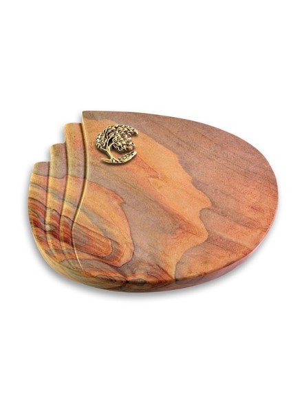 Grabkissen Waves/Rainbow Baum 1 (Bronze)