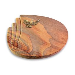 Grabkissen Waves/Rainbow Taube (Bronze)