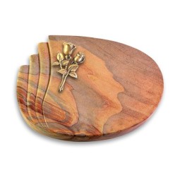 Grabkissen Waves/Rainbow Rose 11 (Bronze)
