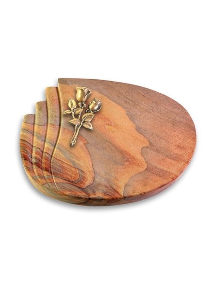 Grabkissen Waves/Rainbow Rose 11 (Bronze)