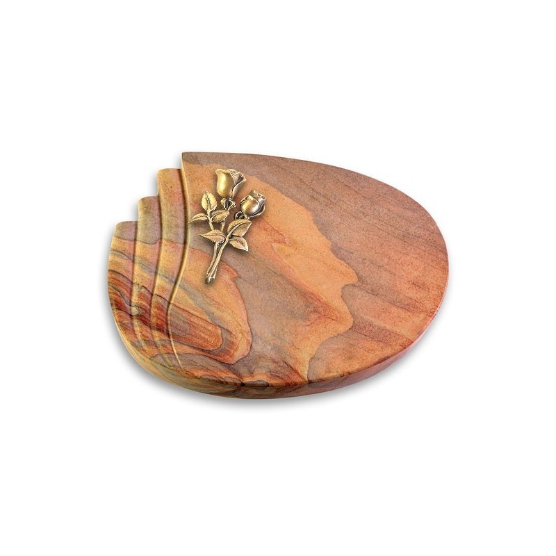 Grabkissen Waves/Rainbow Rose 11 (Bronze)